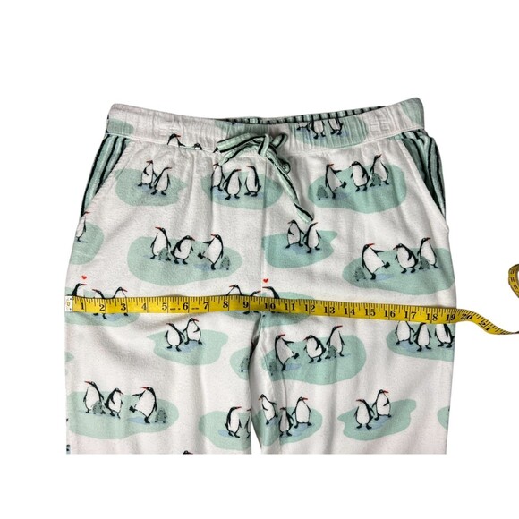 Munki Munki Button-Front Top & Bottom Penguin Print Pajama Set Size S - Picture 12 of 16